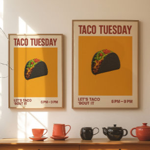 Affiches de cuisine pour le mardi taco Poster de