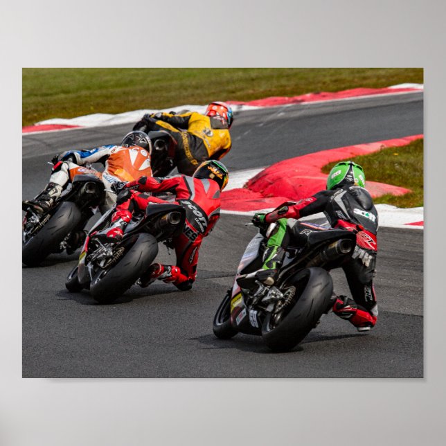 Affiches de moto de course (Devant)