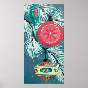 Affiches de Noël vintage rétro