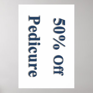 Affiches de salon de coiffure 50% de réduction Péd