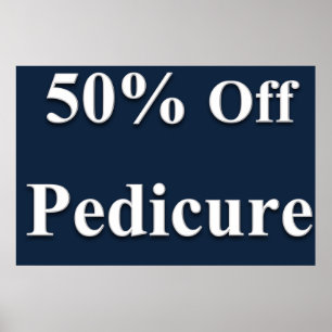 Affiches de salon de coiffure 50% de réduction Péd