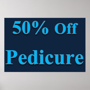 Affiches de salon de coiffure 50% de réduction Péd