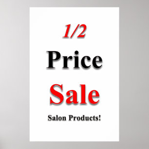 Affiches de salon de coiffure en solde à moitié pr