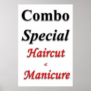 Affiches de salon de coiffure pour hommes Combo co