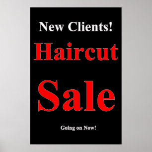 Affiches de salon de coiffure pour hommes Soldes d