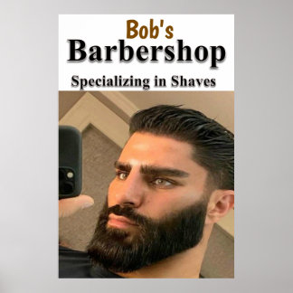 Affiches de salon de coiffure pour hommes spéciali