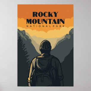 Affiches de voyage du parc national Rocky Mountain