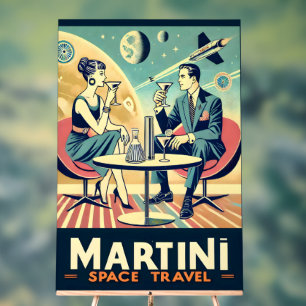 Affiches de voyage spatial Martini Équipage de vol