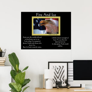 Affiches d'Eagle chauve du feu et de glace 4