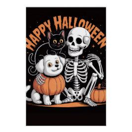 Affiches d'Halloween - Éffrayant, amusant & Festif