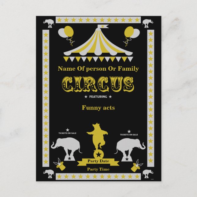 Affiches Et Cartes De Cirque (Devant)