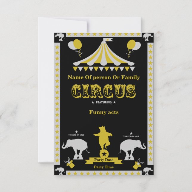 Affiches Et Cartes De Cirque (Devant)