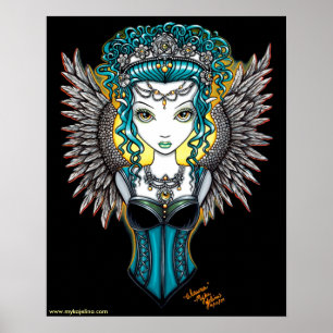 Affiches gothiques d'ange gardien de "Alaura"
