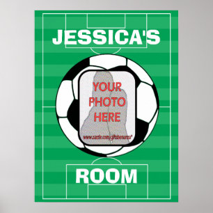 Affiches personnalisables de salle de bal de footb
