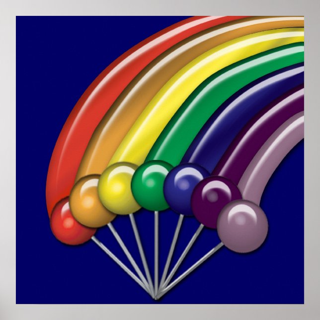 Affiches personnalisables Lollipops et Rainbows (Devant)