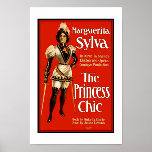 Affiches Théâtre Vintage "La Princesse Chic"