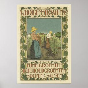 Affiches vintages de Nouveau d'art - cultivant