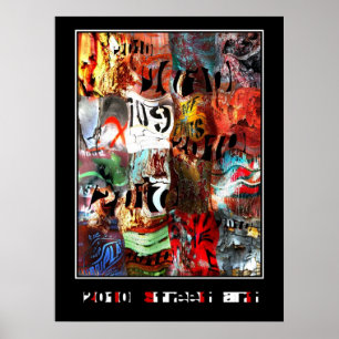 Affiches Zizzago Street Art Abstrait Urbain Grunge