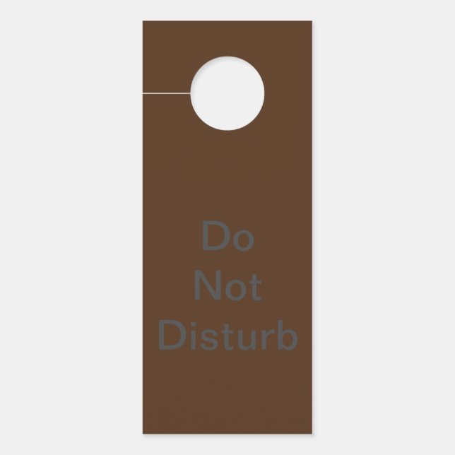 Affichette de porte (Devant)