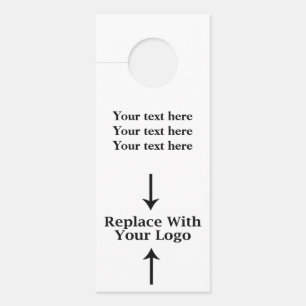 Affichette De Porte Ajoutez Votre Logo Faites-Le Vous-Même