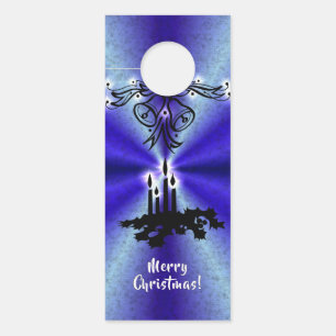 Affichette De Porte Avent, Artdeco de Noël sur Blue Green Rainbow