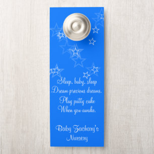 Affichette De Porte Baby Nursery Stars Baby Sleeping Affichettes de po