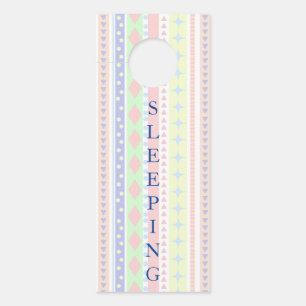 Affichette De Porte Bébé mignon Pastel Imprimer