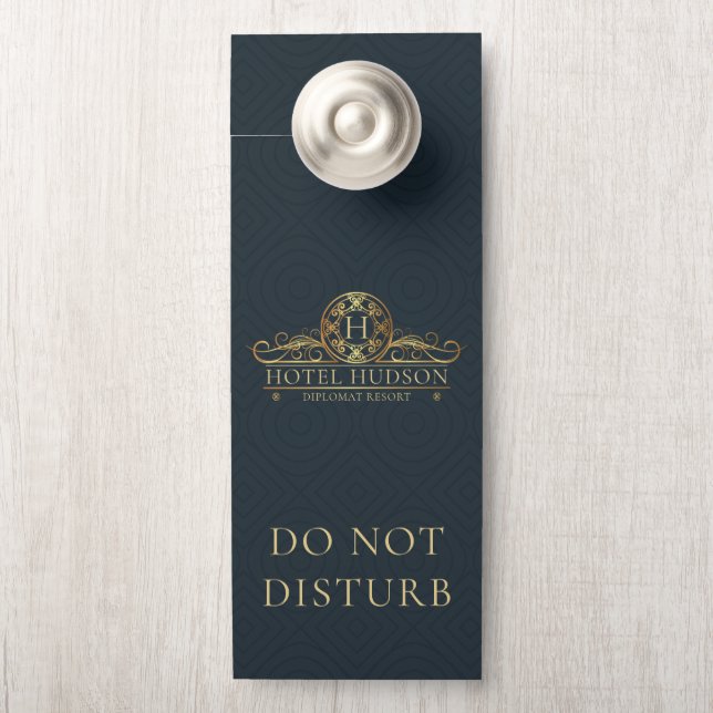 Affichette De Porte Branding Hotel de luxe (Sur le bouton)