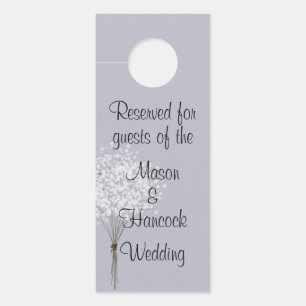 Affichette De Porte Chambre Hôtel mariage Réservée