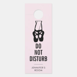Affichette De Porte Chaussons Bleu Noir Ne Disturbe Pas
