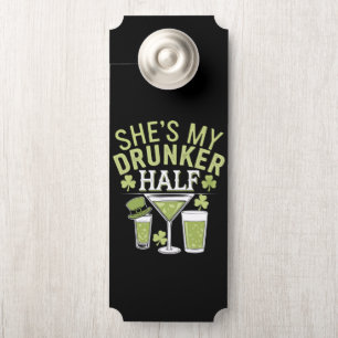 Affichette De Porte Chaussure Mon Couple Moitié St patrick Corresponda