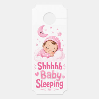 Affichette De Porte Chut Bébé Dort - Grand Porte-clés porte