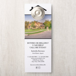 Affichette De Porte Code QR du marketing immobilier moderne
