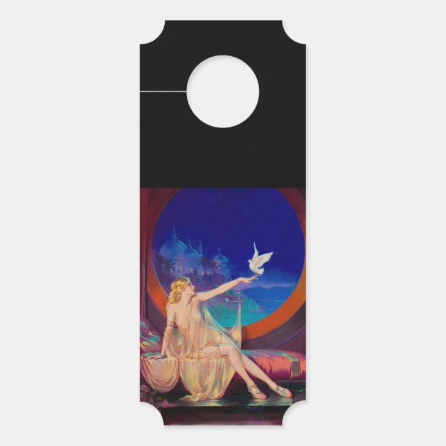 Affichette De Porte Concubine de Sultana le sultan arabe 1925 (Devant)