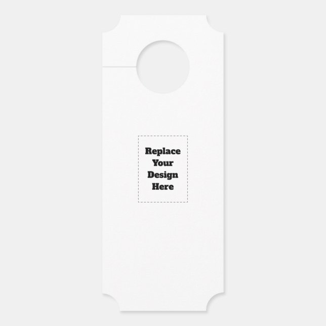 Affichette De Porte Create Your Own white  (Devant)