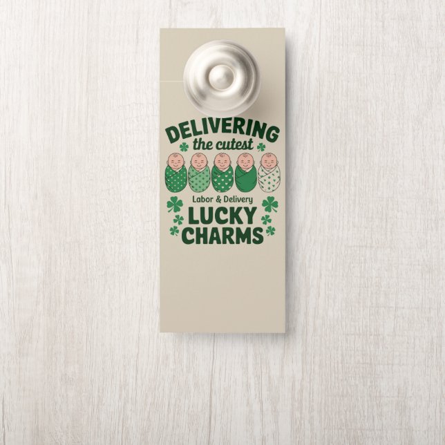 Affichette De Porte Crochet de porte (Sur le bouton)
