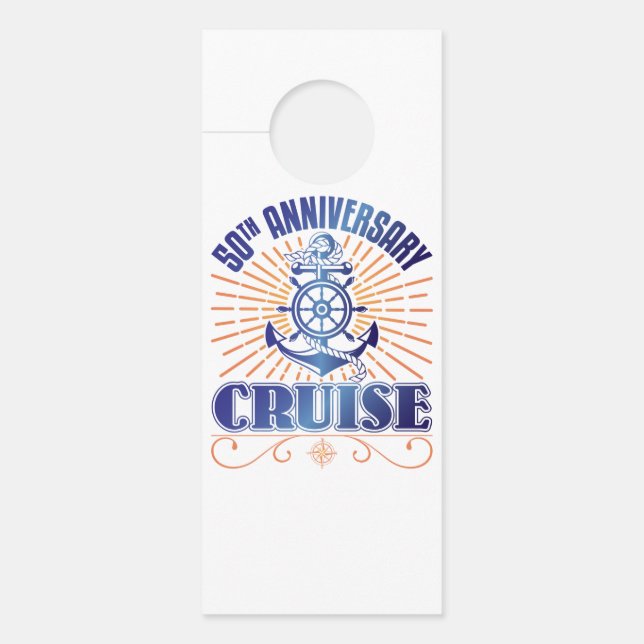 Affichette De Porte Croisière du 50e anniversaire (Devant)