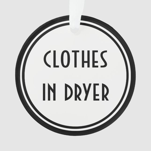 Affichette de porte de buanderie de ~ d'art déco (devant)