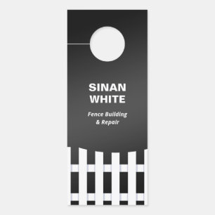 Affichette de porte de clôture