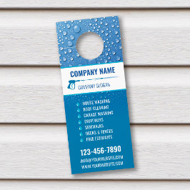 Affichette de porte de lavage sous pression, cintr