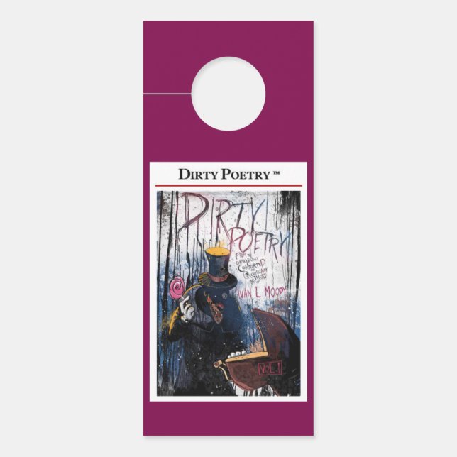 AFFICHETTE DE PORTE DE POÉSIE SALE (Devant)