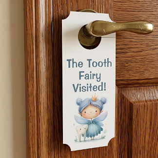 Affichette De Porte Demande de ramassage de dent par la fée des dents