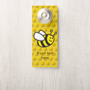 Affichette De Porte Dessin sur les abeilles