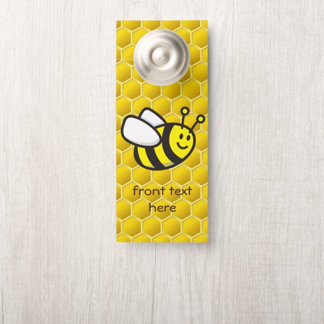 Affichette De Porte Dessin sur les abeilles (Sur le bouton)