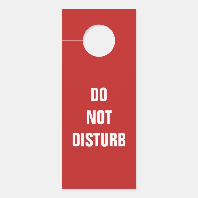 Affichette de porte double face de texte personnal (Devant)