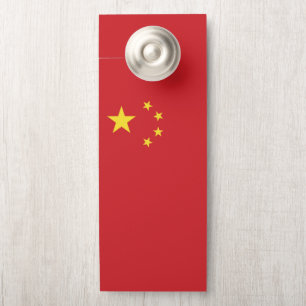 Affichette De Porte Drapeau chinois