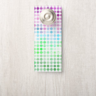 Affichette De Porte Drapeau de fierté Toric abstrait boho éclectique G