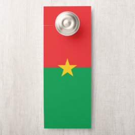 Affichette De Porte drapeau du Burkina Faso