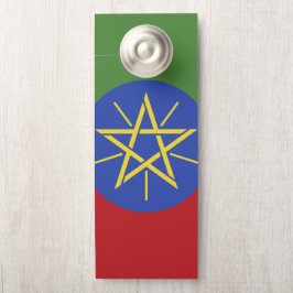 Affichette De Porte Drapeau éthiopien