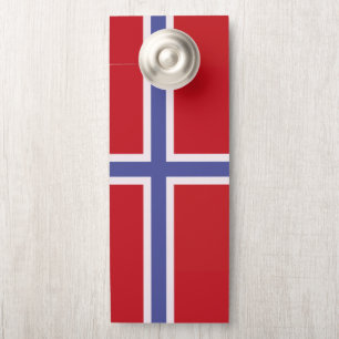 Affichette De Porte Drapeau norvégien